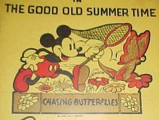 Mickey Mouse Good Old Summer Time Post Toastie 1935