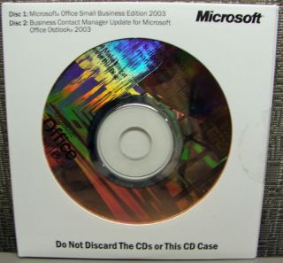 Microsoft Office 2003 SBE Small Business Edition Full Version Brand