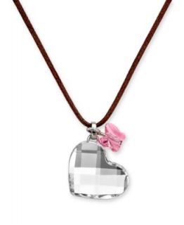 Swarovski Necklace, Pink Crystal Heart Pendant   Fashion Jewelry