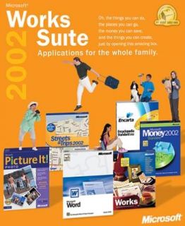 microsoft works suite 2002 combines six complete products including