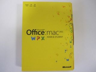 Microsoft Office Mac Home and Student 2011 Retail Box for 3 Macs SKU