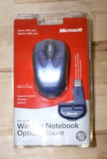 MICROSOFT WIRELESS NOTEBOOK OPTICAL MOUSE.NEW IN ORIGINAL PACKAGE.