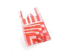 Carrier Bags Red Candy Stripe Vest 10 x 15 x 18 Same Day Dispatch
