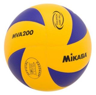 New Mikasa MVA200 Olympic Volleyball Blue Yellow