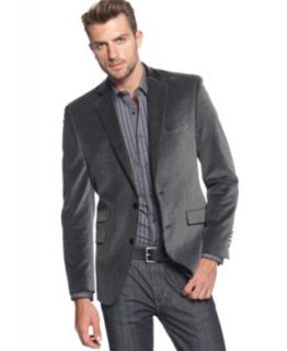 Kenneth Cole Reaction Sport Coat, Two Button Faux Leather Blazer