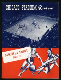 1942 First NCAA College Program Ray Meyer George Mikan