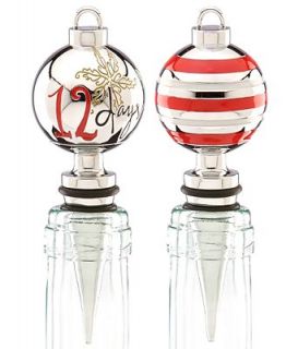 Lenox Barware, Set of 2 12 Days of Christmas Bottle Stoppers