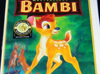 Bambi (VHS, Limited Anniversary Edition, Restored) Disney New Factory