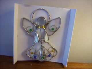 Christmas Stained Glass Night Light Angel