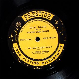 Miles Davis Miles Davis And The Modern Jazz Giants LP
