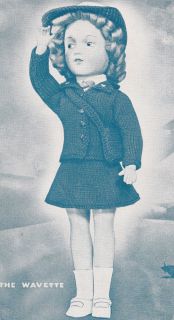 Knitting PATTERN 14 Doll Clothes Military Wavette Uniform Mary Hoyer