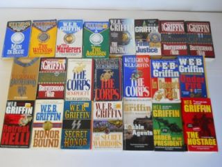 Lot of 22 w E B Griffin Fiction Military Paperback Books Corps