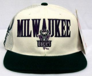Vintage NBA Milwaukee Bucks Snap Back Hat 90s RARE