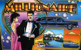 Millionaire Pinball w Gambling Theme Superb Condition