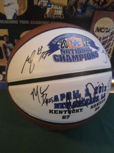 5X Signed National Championship Team University Kentucky Wildcats