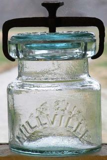 Millville Atmospheric Cut Down Mold Half Pint Fruit Jar