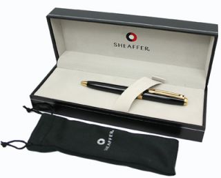 Sheaffer Prelude Mini Ballpoint Pen Black Lacquer with Gold Trim