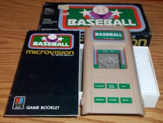 Microvision Baseball Video Game Cartridge 1980s with Box