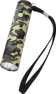 Camouflage Military 1 Watt Single LED Flashlight (Item # 877