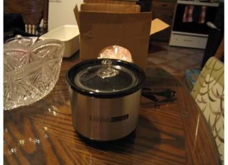 New Livinghome Living Home Slow Cooker Stainless Steel Black SCR 05