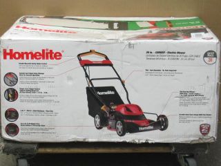 homelite 20 12 amp corded electric lawn mower ut13124 click small