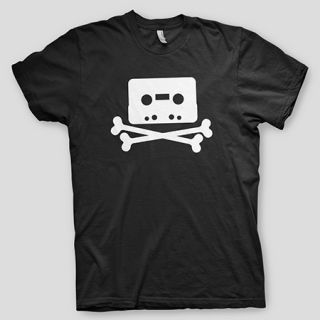 Pirate Bay Crossbones mininova Torrent Demonoid napster Nerd T Shirt