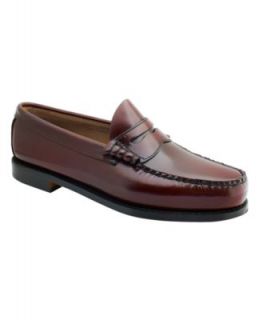 Bass Shoes, Logan Weejuns Flat Strap Penny Loafer   Mens Shoes   