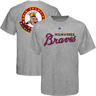 Majestic Milwaukee Braves Cooperstown Classic 1957 Champions T Shirt