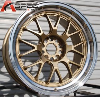MXR R 5x114 3 38 Royal Gold Wheel Fits TSX Accord Eclipse IS250