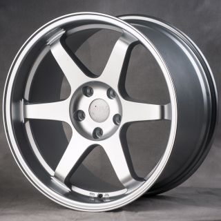 Silver Staggered Style Wheels Rims Fit Infiniti G35 G37 Coupe