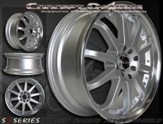 17 Evoke™ XT Wheels Rims Universal 8H 4 Lug Silver Sport