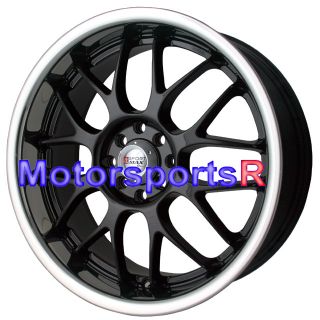 Polished Lip Staggered Wheels Rims 4 Lugs 98 Nissan 240sx S14