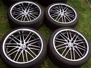 20 Machined Black BMW Wheels 6 7 Series 645 650 M6 740 745 750 E38