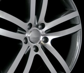 22 Q7 Style Wheels Rims 5x130 Dark Grey Polish for Audi Q7 Cayenne