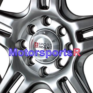 17 XXR 502 Chromium Black Wheels Rims 89 90 94 Nissan 240sx 98 01