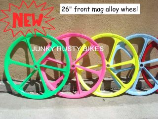 26 Mag Front Fixed Gear Fixie Trick Wheel Alloy Bike Bicycle Rim