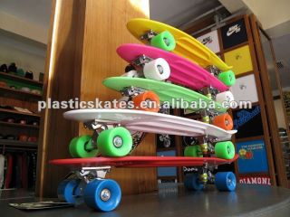length penny style plastic 4 wheels cruiser complete board skateboard