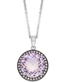 Sterling Silver Necklace, Natural Pink Amethyst (7 1/5 ct. t.w.) and