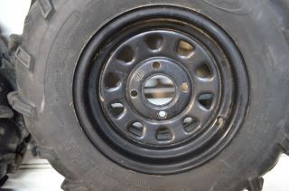 04 Yamaha Grizzly 660 Front Rear Wheels ITP Rims 27 Mud Lite Tires