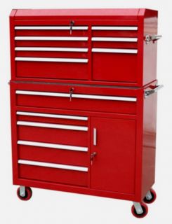 12 Drawer Rolling Metal Toolbox Cabinet 42X18 Tool Chest Box Combo