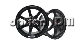 GP Racing Wheels GR3 Hyper Black Mugen GP Replica 15x6 5 8x100 114 3