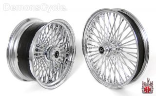 Chrome Fat Mammoth Wheels 21x3 5 18x8 5 48 Spokes 250 Wide for