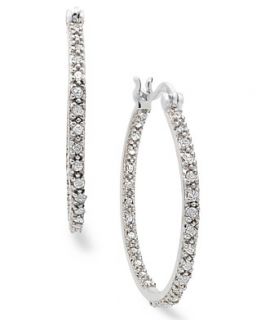 Victoria Townsend Sterling Silver Earrings, Sterling Silver Diamond