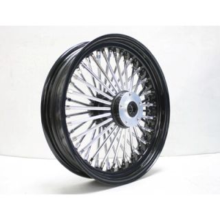 Black Chrome Front Single Disc Wheel 16x3 5 for 86 99 Harley