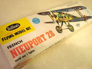 Guillows Nieuport 28 F F Model WWI Airplane Kit Kit 101