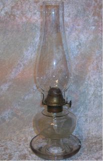 Vintage Old Antique Glass Kerosene Oil Finger Lamp P A Co Burner
