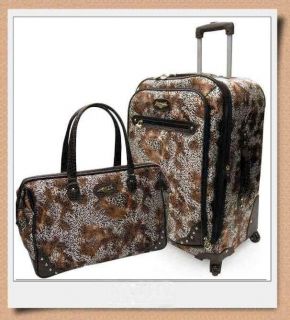  Expandable Carryon w/ 360 degree spinner Wheels & 18 Satchel Tote