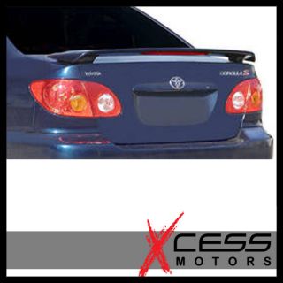 03 08 Toyota Corolla OE Factory Style ABS LED Trunk Spoiler Wing Lip