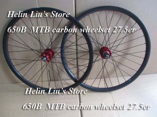 27 5ER MTB Carbon Wheelset 650B Mountain Carbon Wheelset 23mm Clincher