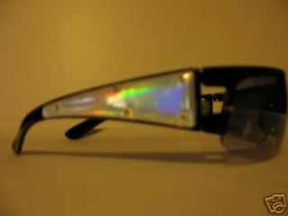 LED Flashing Lights Half Rimmed Fashion Sunglasses